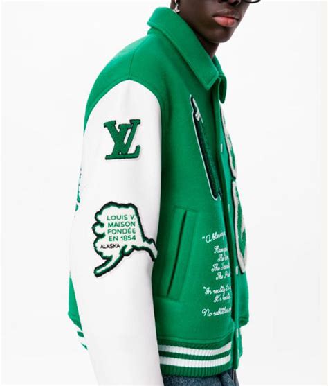 louis vuitton green leather jacket|Louis Vuitton green jacket men's.